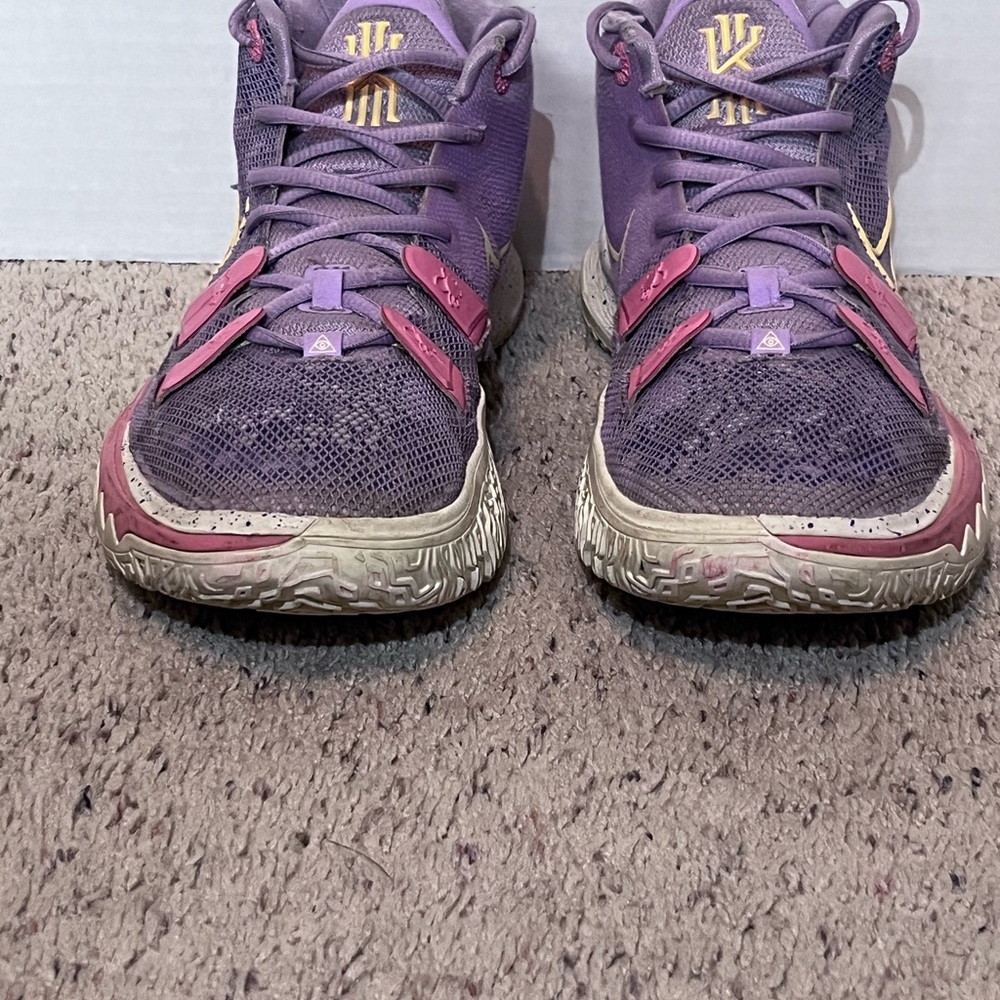 Nike Purple and Pink Athletic Shoes with Lace-Up Design